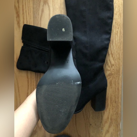 LONDON RAG BLACK SUEDE BOOTS - Picture 2 of 2